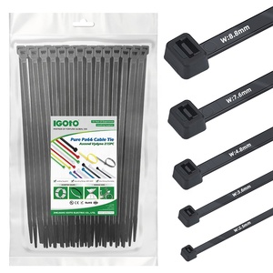 <span class=keywords><strong>Fascette</strong></span> Autobloccanti in Nylon 66 3.5*250mm, Resistenti ai Raggi UV, per Cavi Elettrici, Produzione OEM - Product Image 1