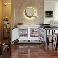 Réfrigérateur sans givre, refroidissement par air électrique, faible bruit, plastique, 1 porte, appareils électroménagers, réfrigérateur de cabinet d'hôtel