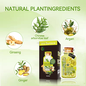 Shampooing Couvre-Cheveux Blancs DYE EMPEROR, 30ml*10, <span class=keywords><strong>Coloration</strong></span> Noire Instantanée, <span class=keywords><strong>À</strong></span> Base de Plantes Naturelles, Longue Durée - Product Image 2