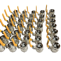 Vannes à boisseau sphérique en laiton CW617N nickelé PN20 pour conduite de gaz, Dn50 PN25 400 WOG, 1/2\" - 2 - 4 pouces, filetage FXF NPT BSP