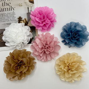 Artificial <b>Flowers</b> Fabric Camellia Handmade Wedding Decor 3D Floral Accessories Fresh <b>Sweet</b> Style Classic - Product Image 1