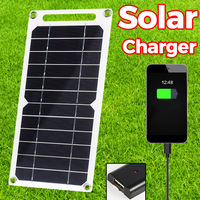AIsmartLink Efficient Power - Panel Solar Portátil Plegable de 6W, Bolsa Cargadora para Uso en Exteriores, Carga USB para Exteriores
