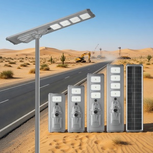 Lampadaire solaire tout-en-un en aluminium de haute qualité, garantie 3 ans, certification CE RoHS pour projets gouvernementaux - Product Image 1