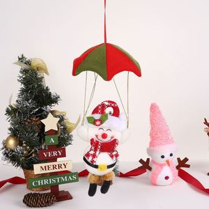 Décorations de Noël Artisanales : Père Noël, Bonhomme de Neige, Renne et Parachute – Ornements Suspendus pour le Dessus de l'Arbre - Product Image 3