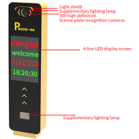 Reconnaissance de plaque d'immatriculation à LED (LPR) Système de sécurité Caméra de stationnement Route ANPR Gate Barrier Software IP66 2000kg Capacité