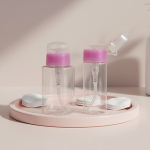 Distributeur de <span class=keywords><strong>lotion</strong></span>, tonique facial <span class=keywords><strong>ou</strong></span> dissolvant de vernis à ongles en plastique avec pompe à pression verrouillable - Product Image 1