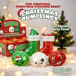 Juguete de Bolsa Sorpresa de Dumplings Navideños, Lindo Juguete Sensorial Antiestrés de Dumplings de Navidad para Niños, Regalo para Calcetín Navideño y Fiestas, Venta al por Mayor - Product Image 2