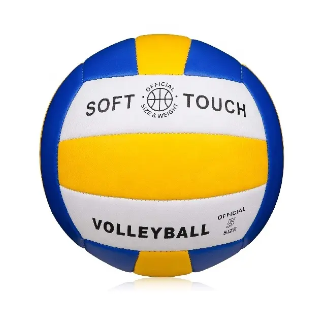 Balles de volley-ball de plage gonflées, en PVC PU souple au toucher, personnalisés avec Logo personnalisé