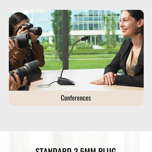 Per Takstar MS-580 omnidirezionale microfono Desktop a collo di cigno 3.5mm Jack per riunioni di conferenze in piedi - Product Image 4