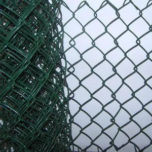 Rulo 50ft siyah 5 ayak plastik kaplı sıcak daldırma galvanizli ağır sanayi siklon tel doğa zincir bağlantı çit