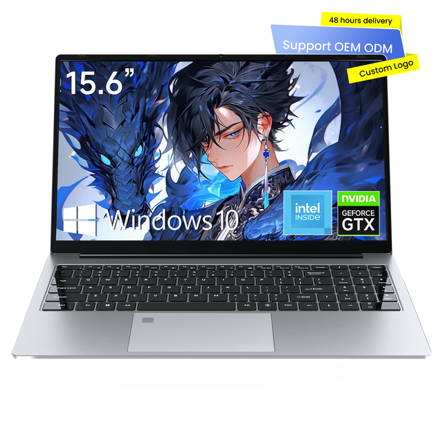 Wholesale 15.6" 6GB Dual Dedicated Graphics Intel N95 Quad Core Gaming Laptop English Backlit Keyboard 512GB SSD Storage Windows