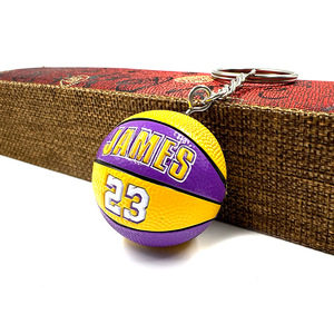 Bán Buôn Hot Bán Đội Bóng Rổ Keychain 3D Mini Siêu Sao Kobe James Cà Ri Cứng Durant Nhựa <span class=keywords><strong>NBA</strong></span> Bóng Rổ Keychain - Product Image 6
