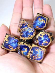 7-Mảnh Sắc Nét Cạnh Nhựa Pha Lê Handmade Đa Diện Xúc Xắc Đặt D & D Nhiều Mặt RPG Xúc Xắc Thiết Lập Cho Dnd, Bàn Chơi Game, Thu - Product Image 6