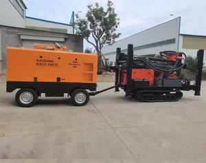 Foreuse rotative pneumatique diesel sur chenilles en caoutchouc pour puits d'eau, petite machine de forage de 180 m - Product Image 5