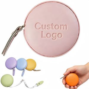 Mètre Ruban en Cuir Personnalisé avec Logo, Double Face, Rétractable Automatique, Petit Mètre Ruban pour Mesure Corporelle, Couture, Tissu, Diététique - Product Image 1