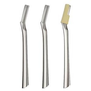 Marque privée poignée en métal femmes visage tondeuse à sourcils <span class=keywords><strong>rasoir</strong></span> sûr <span class=keywords><strong>rasoir</strong></span> <span class=keywords><strong>rasoir</strong></span> à sourcils en acier inoxydable - Product Image 4