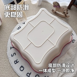 กระบะทรายแมว แฮร์รี่ ยาหยา ขนาด 42x38x18 ซม. แบบเปิดกึ่งปิด ป้องกันการกระเด็น พร้อมที่ตัก อุปกรณ์สำหรับแมว - Product Image 4