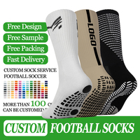 Chaussettes de football antidérapantes unisexes en coton, chaussettes de sport de football, chaussettes de football pour hommes, chaussettes à grip personnalisées