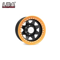 Jantes de voiture LDA 4x4 tout-terrain Triangle 15-17 pouces en acier inoxydable