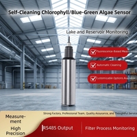 Sensor de Clorofila en Línea para Calidad del Agua, Detector de Cianobacterias, Autolimpiante, con Compensación de Temperatura, Monitor de Concentración de Algas