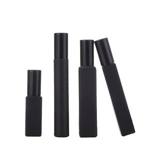 Mini botella negra esmerilada mate <span class=keywords><strong>de</strong></span> 3ml, 5ml, 8ml, 10ml, 15ml, botella <span class=keywords><strong>de</strong></span> Perfume <span class=keywords><strong>de</strong></span> viaje <span class=keywords><strong>de</strong></span> niebla fina vacía, tornillo <span class=keywords><strong>de</strong></span> vidrio, rociador <span class=keywords><strong>de</strong></span> aluminio negro - Product Image 5