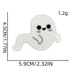 Cute Iron on Embroidery Halloween <b>Cat</b> Goost Spider Bat Patch <b>for</b> Kids <b>Clothes</b> Hat Decoration - Product Image 4