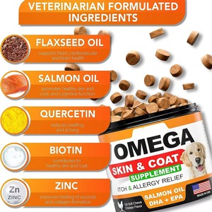 OEM ODM Hond Omega 3 6 9 Huid & Vacht Supplement Jeuk & Allergie Verlichting Verbeterde Botdichtheid Zalmolie Tabletten - Product Image 5