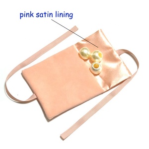Nouveauté : Pochette à bijoux en tissu suédé rose pêche, style coquille, pour boucles d'oreilles et bijoux, inspirée Instagram - Product Image 3