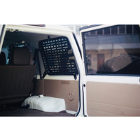 Filet de rangement de calandre de voiture pour Toyota Land Cruiser LC76 filet de rangement de calandre de fenêtre arrière en aluminium magnésium