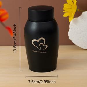 Элегантная урна для домашних животных из нержавеющей стали, красивая, трансграничная, Новая Металлическая герметичная банка для золы, кошки, собаки, похоронные принадлежности, элегантная шкатулка - Product Image 2