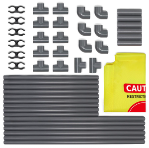 حاجز أمان أمان قابل للطي من بولي كلوريد الفينيل ، حاجز علامة أمان شديد التحمل ، حاجز حماية عالي الوضوح ، حاجز للمشاة - Product Image 4