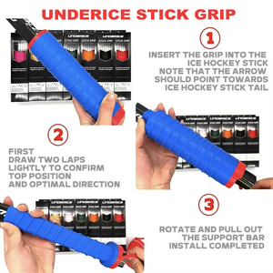 Poignée de remplacement avancée pour le hockey sur glace, avec bouton de réglage, compatible avec toutes les manches de bâton pour un contrôle supérieur et une texture adhérente. - Product Image 6