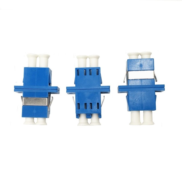 FTTH LC/UPC MM SM Simplex Duplex Quad Fiber Optic Adapter Quad Fiber Coupler LC/UPC Single Mode Plastic Fiber Optic Adapter