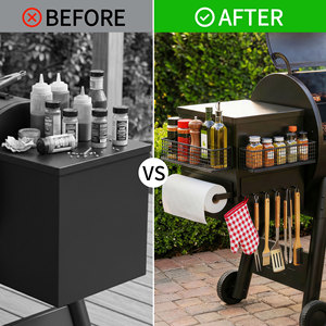 Estante Magnético para Especias con Ganchos y Soporte para Toallas de Papel para Parrilla <span class=keywords><strong>Traeger</strong></span>, Refrigerador Lateral y Almacenamiento en Lavadora - Product Image 6