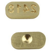 Machine manuelle de marquage de date et de numéro pour pneus, cuir et caoutchouc, avec moule en laiton pour logo et patch personnalisés