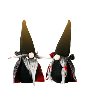 2021 nouveau Halloween figurines d'<span class=keywords><strong>action</strong></span> sans visage noir sorcière capes Halloween poupée Latex noël pâques Ramadan Diwali décorations - Product Image 1