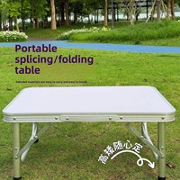 Table pliante portable Tench AL12 en alliage d'aluminium de 0,6 m, mobilier d'extérieur multifonctionnel, lit tubulaire détachable, table d'ordinateur