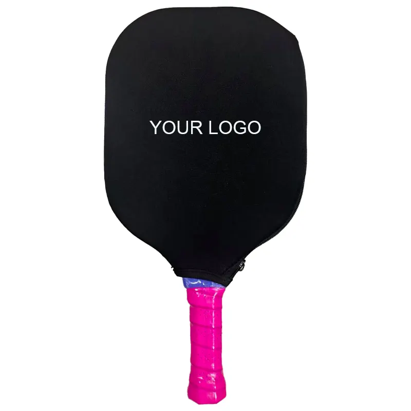 Custom Pickleball paddle embalagem lona ou material de mergulho Bordado e impressão logotipo pickleball paddle capa saco