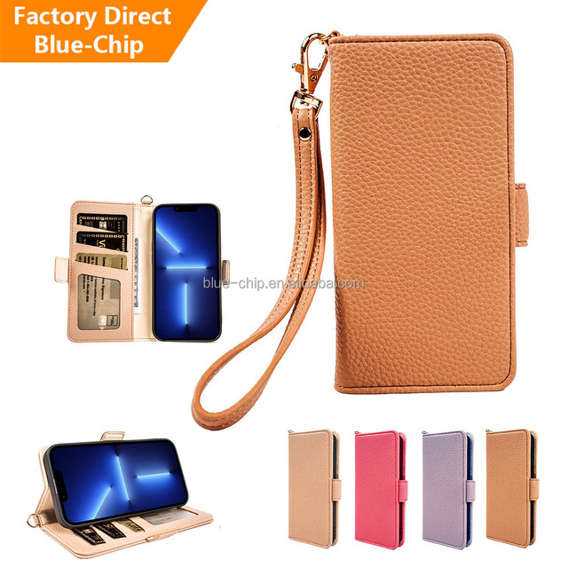 Yanchentian Personalized Luxury PU Leather Shockproof Card Holder Mobile Lanyard Phone Case for 17/16/15-Custom-Made Sale