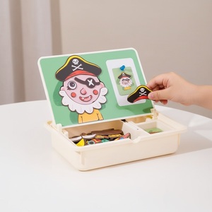 Jouet éducatif 2 en 1, puzzle d'<span class=keywords><strong>expressions</strong></span> faciales, tableau de dessin, jouet d'apprentissage pour enfants de 3 à 6 ans - Product Image 2