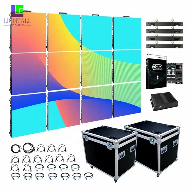 High Resolution Turnkey 2.5mm Indoor Led Video Wall 640x480 Cabinet Front Open Foldable Led Screen