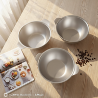 Set Panci Masak Aluminium Berkualitas Tinggi, Anti Lengket, Ramah Lingkungan, Aman untuk Oven, Dilengkapi Tutup, Serbaguna, Peralatan Dapur