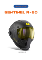 Nouveau casque de soudage automatique personnalisé FyeBoon avec construction en fibre de verre, haute sécurité, garantie d'un an