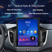 9.7 "Style Vertical Tesla Écran Android Autoradio pour Hyundai Creta IX25 2015-2019 Navigation GPS Stéréo Multimédia Unité Principale