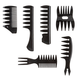Wide Tooth Hair <b>Comb</b> Large Size Black PP Material for Men Slicked Back Home Use Guangzhou Made for - Product Image 3