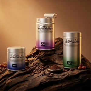 Boîte à café personnalisée en métal et boîte en métal de qualité alimentaire pour le stockage hermétique des grains d'espresso moulu - Product Image 1