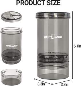 REPTI ZOO Shaker para Reptiles, Anfibios, Calcio, Insectos, Mezclador de Nutrientes para Geckos, Lagartos, Su Dispensador de Alimentación para Mascotas - Product Image 2