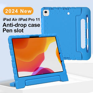 เคสกันกระแทกแบบเต็มตัวพร้อมขาตั้ง สำหรับ iPad Air 11 นิ้ว และ Pro 11 นิ้ว ปี 2024 และ iPad Air 11 นิ้ว ปี 2025 (M3)  วัสดุ EVA ป้องกันการตกกระแทกอย่างเต็มรูปแบบ แข็งแรง ทนทาน ป้องกันเด็ก - Product Image 2