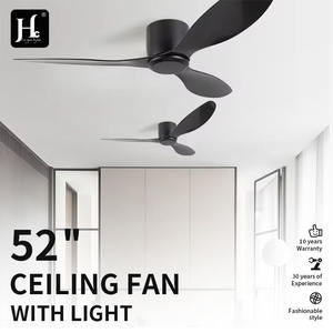 Ventilador de Techo Moderno de 52 Pulgadas con Motor de CC y Luz, Control por Aplicación, Eficiente Energéticamente, 3 Aspas para Uso en el Hogar y Hoteles, Control Remoto Incluido - Product Image 3