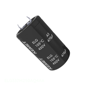 ตัวแทนจำหน่ายอย่างเป็นทางการ ตัวเก็บประจุแบบ Through Hole 330 uF CAP ALUM SNAP-IN 105C ELG337M250AQ4AA - Product Image 1
